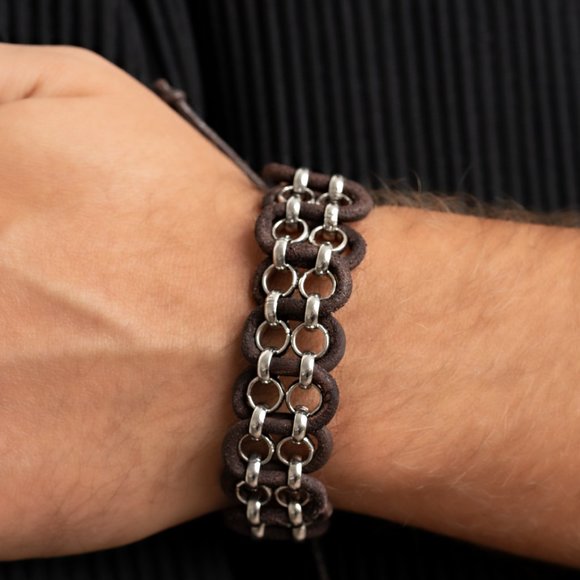 paparazzi Other - Roaming Rover - Brown Bracelet